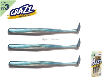 Crazy Paddle Tail 150 - 3 cuerpos - Pearl Blue