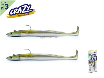Crazy Paddle Tail 150 - Doble Combo - Off Shore - 20g - Khaki