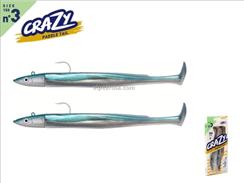 Crazy Paddle Tail 150 - Doble Combo - Offshore - 20g - Pearl Blue