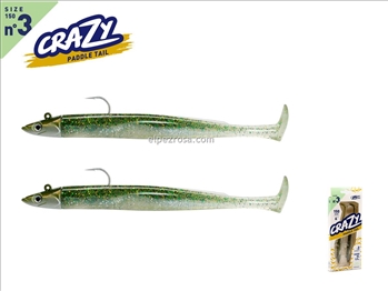 Crazy Paddle Tail 150 - Doble Combo - Shore - 10g - Ghost Minnow