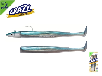 Crazy Paddle Tail 180 - Combo Off Shore - 35g - Pearl Blue