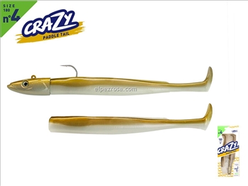Crazy Paddle Tail 180 - Combo X Deep - 55g - Gold