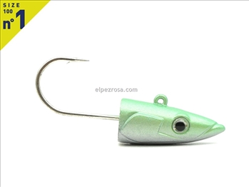 Crazy Sand Eel 100 - 2 Off Shore jig head - 10 gr - Pearl Green
