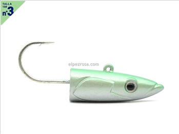Crazy Sand Eel 150 - 2 Deep jig head - 30g - Pearl Green