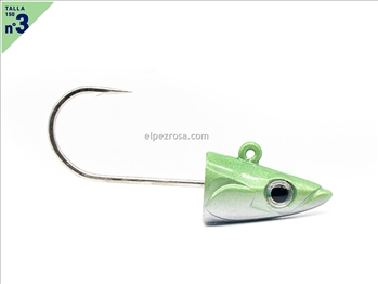 Crazy Sand Eel 150 - 2 Shore jig head - 10g - Pearl Green