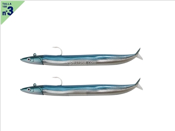Crazy Sand Eel 150 - Doble Combo - Off Shore - 20g - Pearl Blue