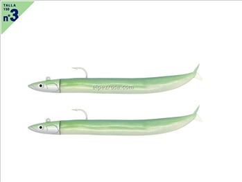 Crazy Sand Eel 150 - Doble Combo - Off Shore - 20g - Pearl Green