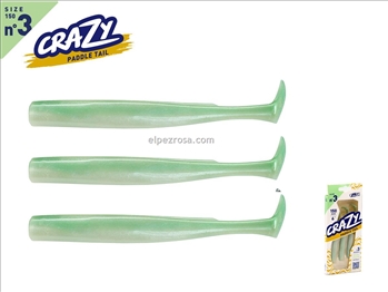 Crazy Paddle Tail 150 - 3 cuerpos - Pearl Green