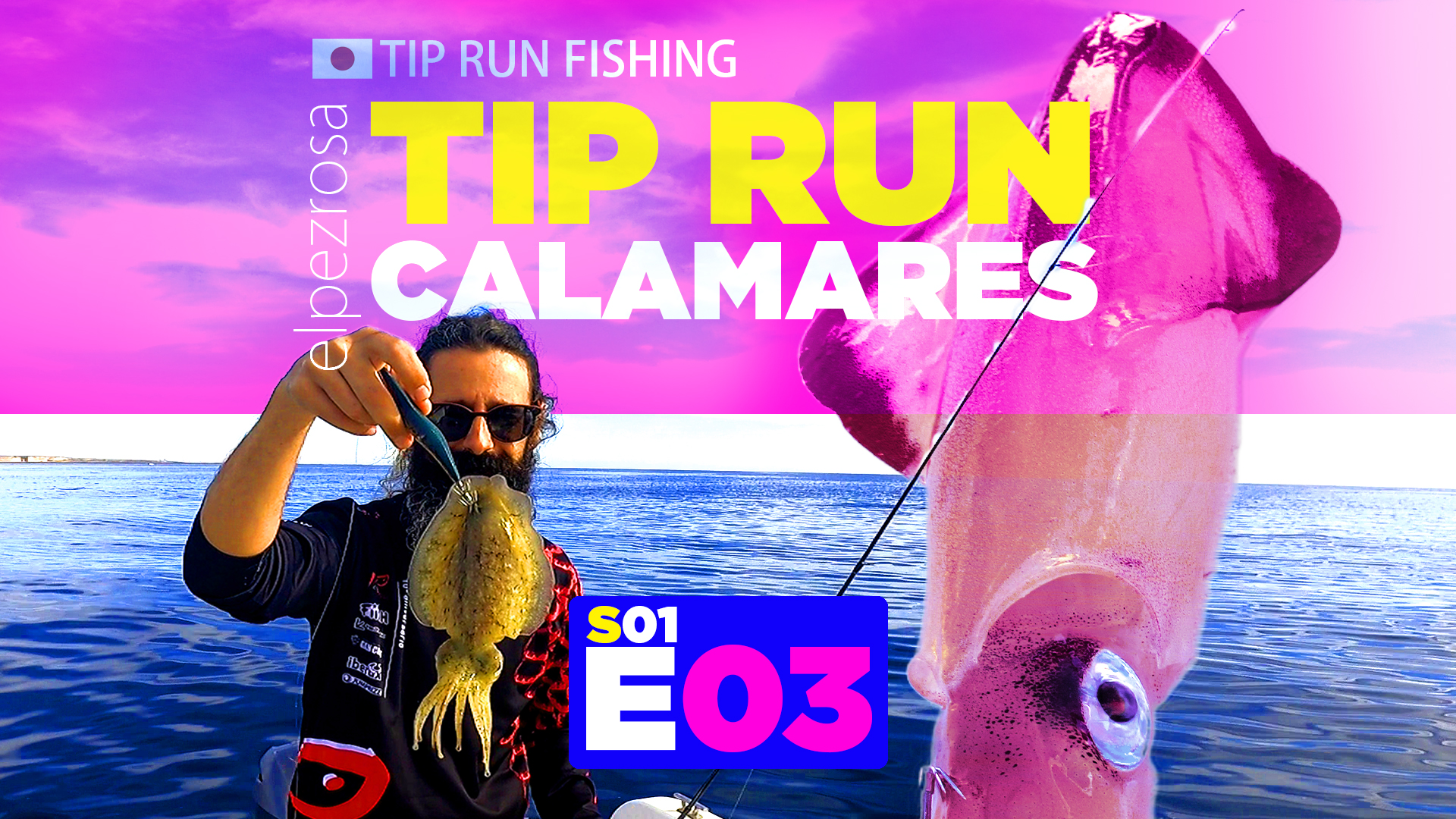 Video | Serie E03 Cómo pescar calamares y sepias a TIP RUN | Consejos y Estrategias