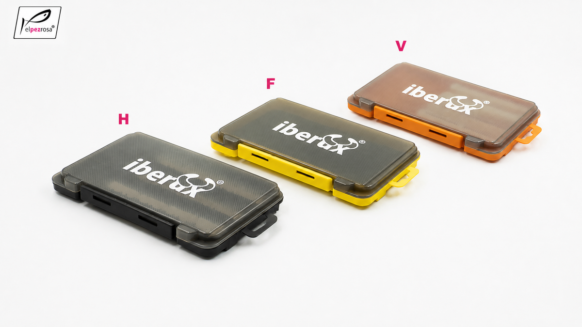 Gama Iberux Arca Rock, las tres cajas juntas sobre fondo de estudio